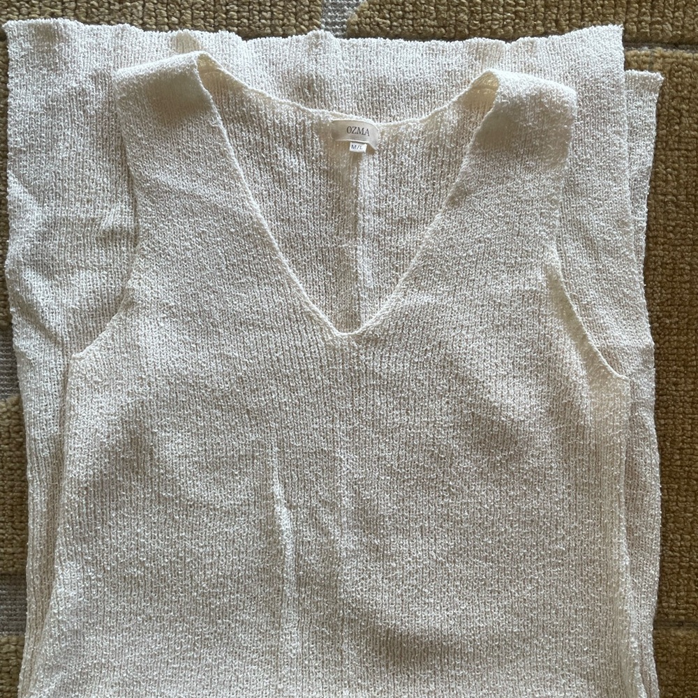 Vee Dress, Organic Cotton Bouclé, Cream
M/L / Cream